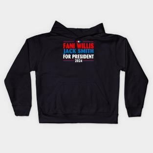 Fani Willis Jack Smith For President 2024 Kids Hoodie